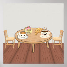 Cartaz de Café de Pequeno-Almoço Aconchegante | Ca