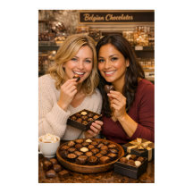 Cartaz de Café Delight de Pralina Belga Quente