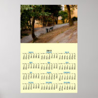 Cartaz de calendário de 2012 de banco