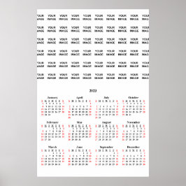 Poster Cartaz de Calendário Personalizado 2023 Crie o Seu
