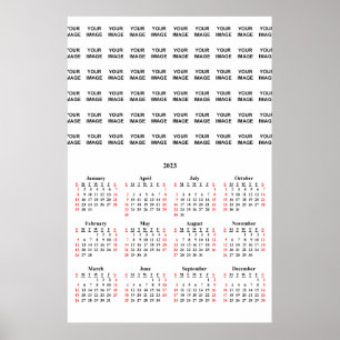 Poster Cartaz de Calendário Personalizado 2023 Crie o Seu