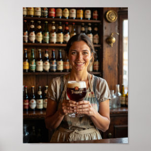 Poster Cartaz de Calor e Boas-Vindas de Taberna Belga