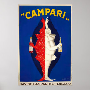 Poster Cartaz de Campari Liqueur Vintage Comida e Bebida