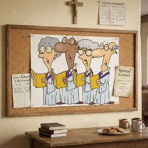 Poster Cartaz de Canto do Coro da Igreja