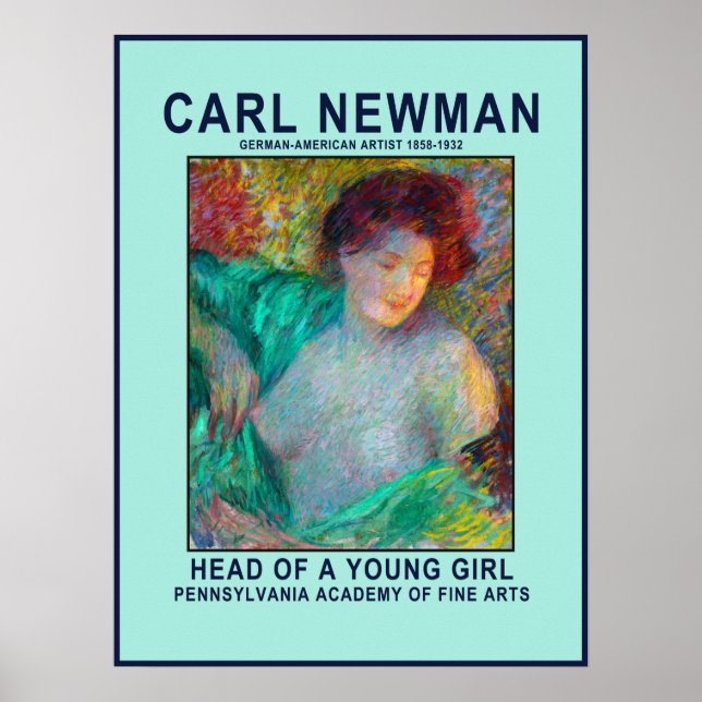 Poster Cartaz de Carl Newman de Jovem Garota (Frente)