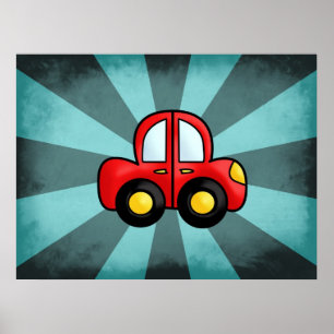 Póster Cartaz de carro