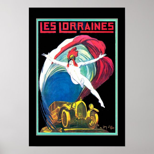 Póster Cartaz de Carro Antigo (Frente)