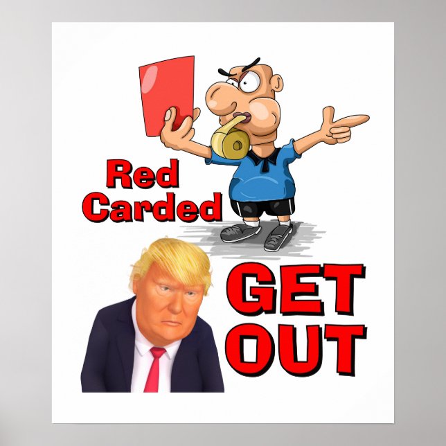 Poster Cartaz de Cartão Vermelho (Frente)