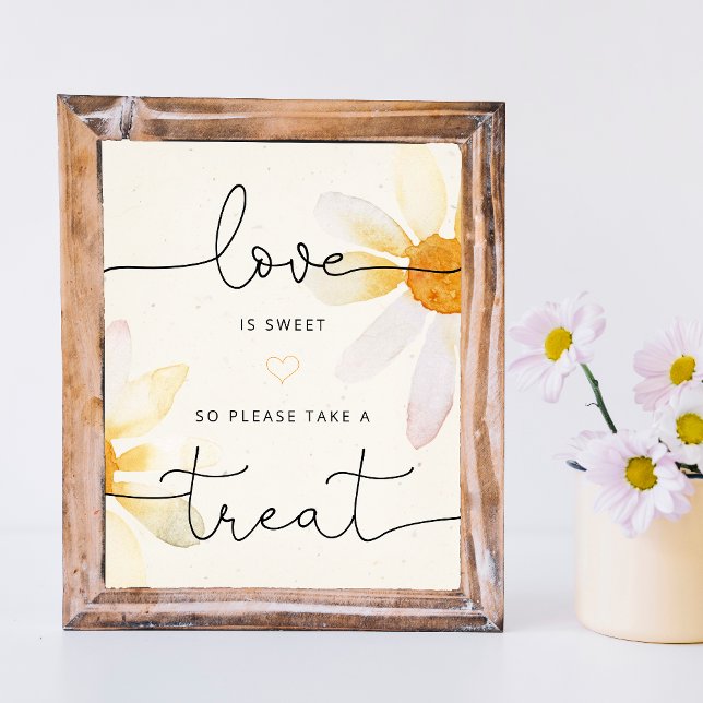 Poster Cartaz de Casamento Doce Amor Floral (Criador carregado)