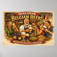 Cartaz de Cena de Taverna da Tradição de Cerveja B