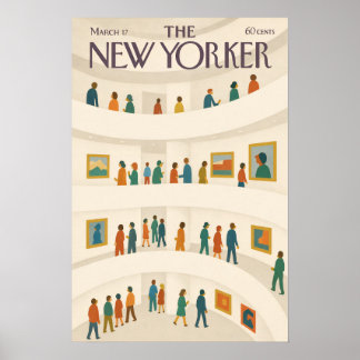 Poster Cartaz de Cena do Museu The New Yorker