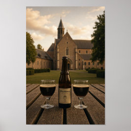 Poster Cartaz de Cerveja da Abadia Belga Westvleteren Ale