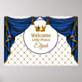 Poster Cartaz de Chá de Bebê do Pequeno Príncipe Aniversá