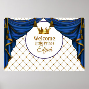 Poster Cartaz de Chá de Bebê do Pequeno Príncipe Aniversá