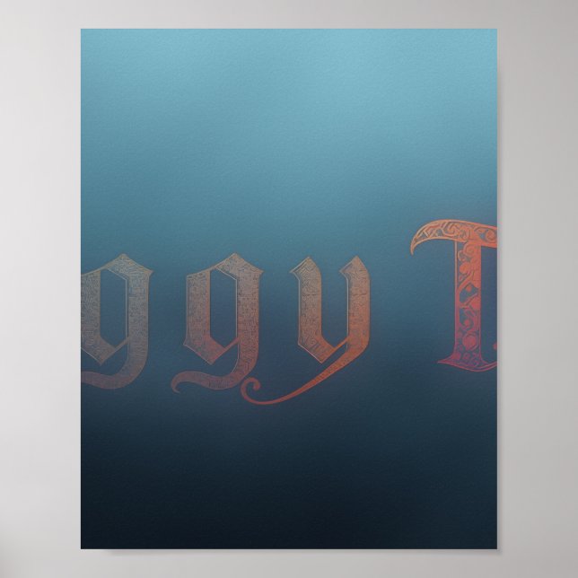 Poster Cartaz de chá enevoado (Frente)