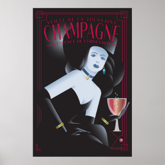Poster cartaz de champanhe de Halloween