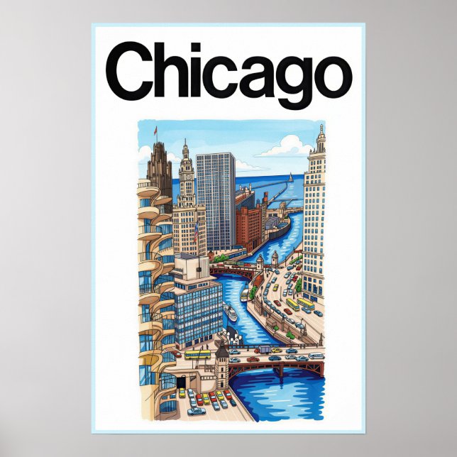 Poster Cartaz de Chicago (Frente)
