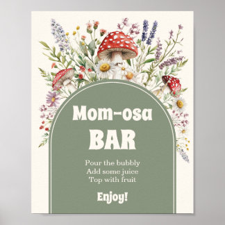 Poster Cartaz de Churrasco da Momosa para Chá de Bebê de