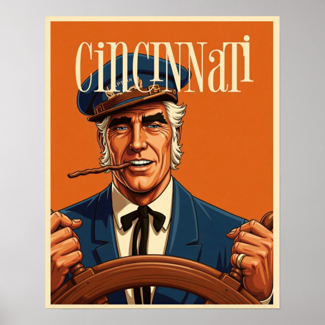 Poster cartaz de Cincinnati, Ohio (Frente)