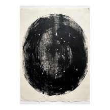 Cartaz de Círculo Preto Minimalista | Enso Abstrat
