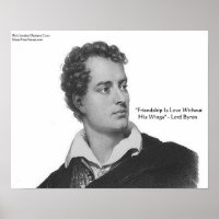 Cartaz de Citação de "Amor Sem Asas" de Lord Byron