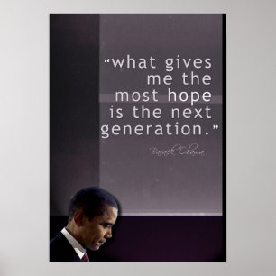 Póster Cartaz de Citação de Obama