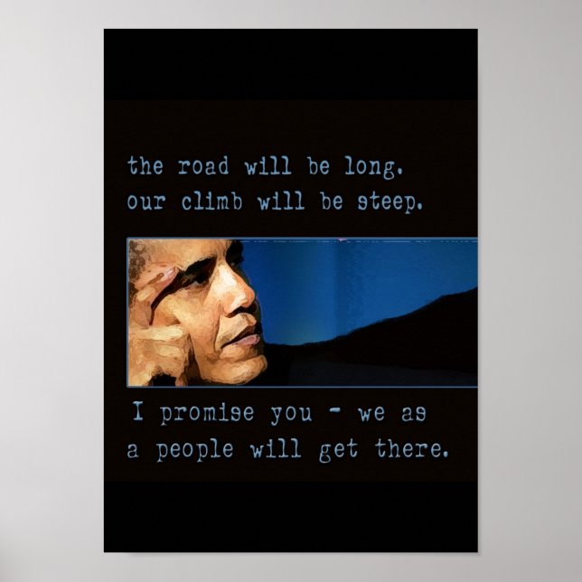 Poster Cartaz de Citação de Obama (Frente)