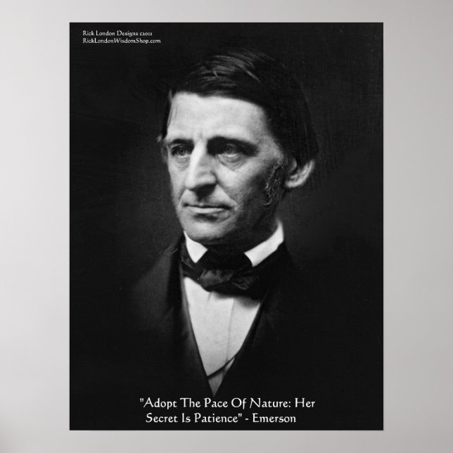 Poster Cartaz de Citação de Sabedoria de Emerson "Ritmo d (Frente)