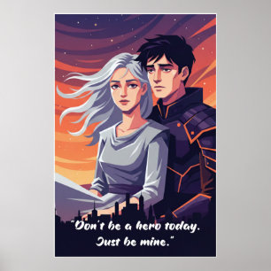 Poster Cartaz de Citação do Livro Sem Poder