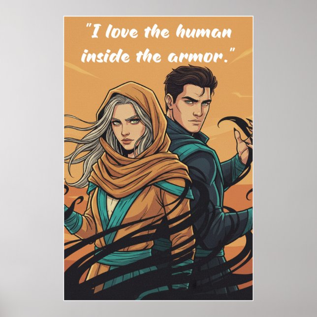 Poster Cartaz de Citação do Livro Sem Poder (Frente)