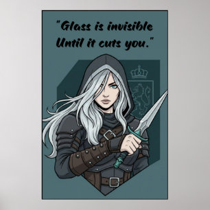 Poster Cartaz de Citação do Livro Sem Poder