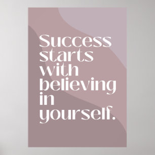 Poster Cartaz de Citação Motivacional