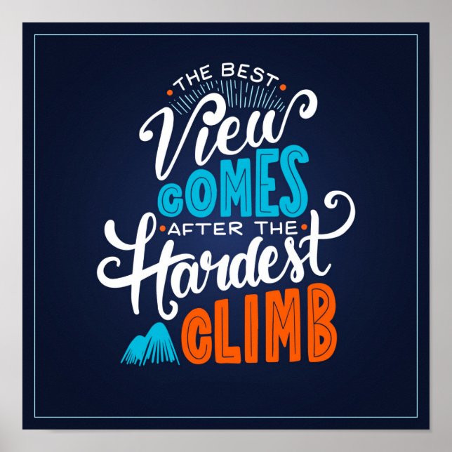 Poster Cartaz de Citação Motivacional (Frente)