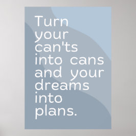 Poster Cartaz de Citação Motivacional