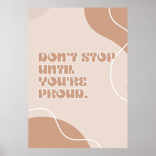 Poster Cartaz de Citação Motivacional