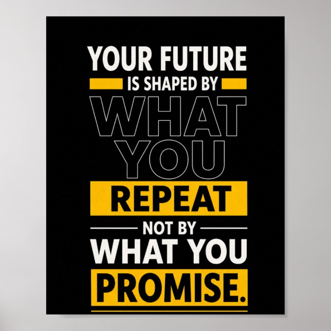 Poster Cartaz de citação motivacional (Frente)