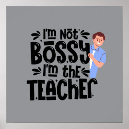 Poster Cartaz de Citação Motivacional para Professores Ar