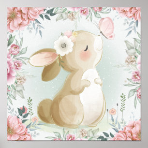 Poster Cartaz de coelho bebê