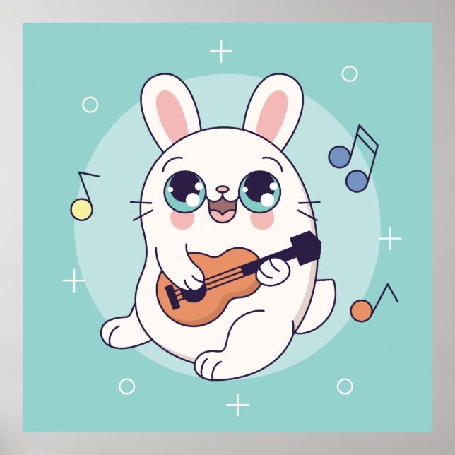 Poster Cartaz de coelho bebê (Frente)