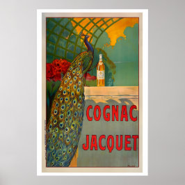 Poster Cartaz de Cognac Jacquet Vintage Comida&Bebida
