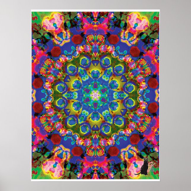 Poster Cartaz de Colagem Cinética Kaleidoscópio (Frente)