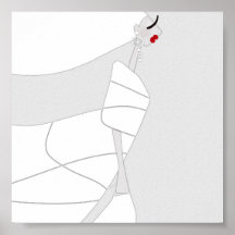 Cartaz de Colorir Glamour de Estilo Moderno Miss J