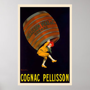 Poster Cartaz de Comida&Bebida Cognac Pellisson Vintage p