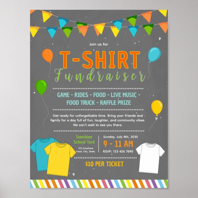 Poster cartaz de concurso de camisetas editáveis para ang (Frente)