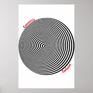 Poster Cartaz de Confusão Cocentric