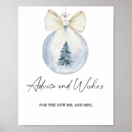 Poster Cartaz de conselhos e desejos de inverno para recé