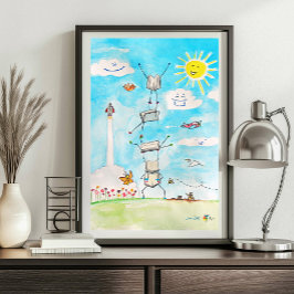 Poster Cartaz de Contabilidade Arte Equilibrar os Livros 