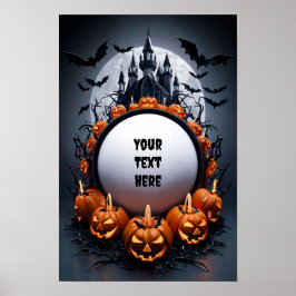 Poster Cartaz de Convite em Branco de Halloween #2
