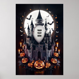 Poster Cartaz de Convite em Branco de Halloween #3