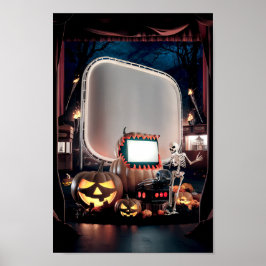 Poster Cartaz de Convite em Branco de Halloween #3